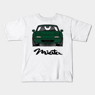 MX5 Miata NA British Racing Green Kids T-Shirt